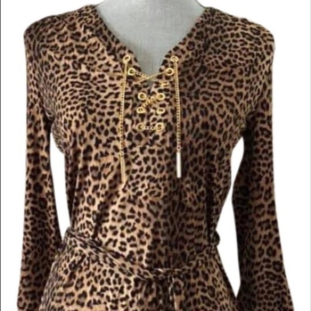 Michael by Michael Kors leopard print dress